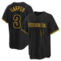 P.Phillies #3 Bryce Harper Player Black Snake Skin City Home Game Hdoa Stitched Jerseys