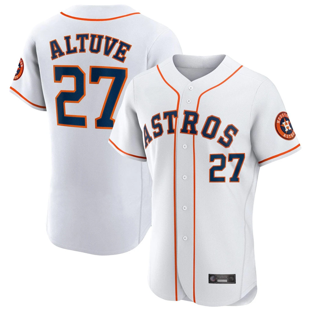 H.Astros #27 Jose Altuve Player White Limited Elite Home Hdoa Stitched Jerseys