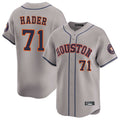 H.Astros #71 Josh Hader Player Gray Home Limited Hdoa Stitched Jerseys
