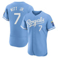 KC.Royals #7 Bobby Witt Jr. Player Light Blue Alt Limited Elite Home Hdoa Stitched Jerseys