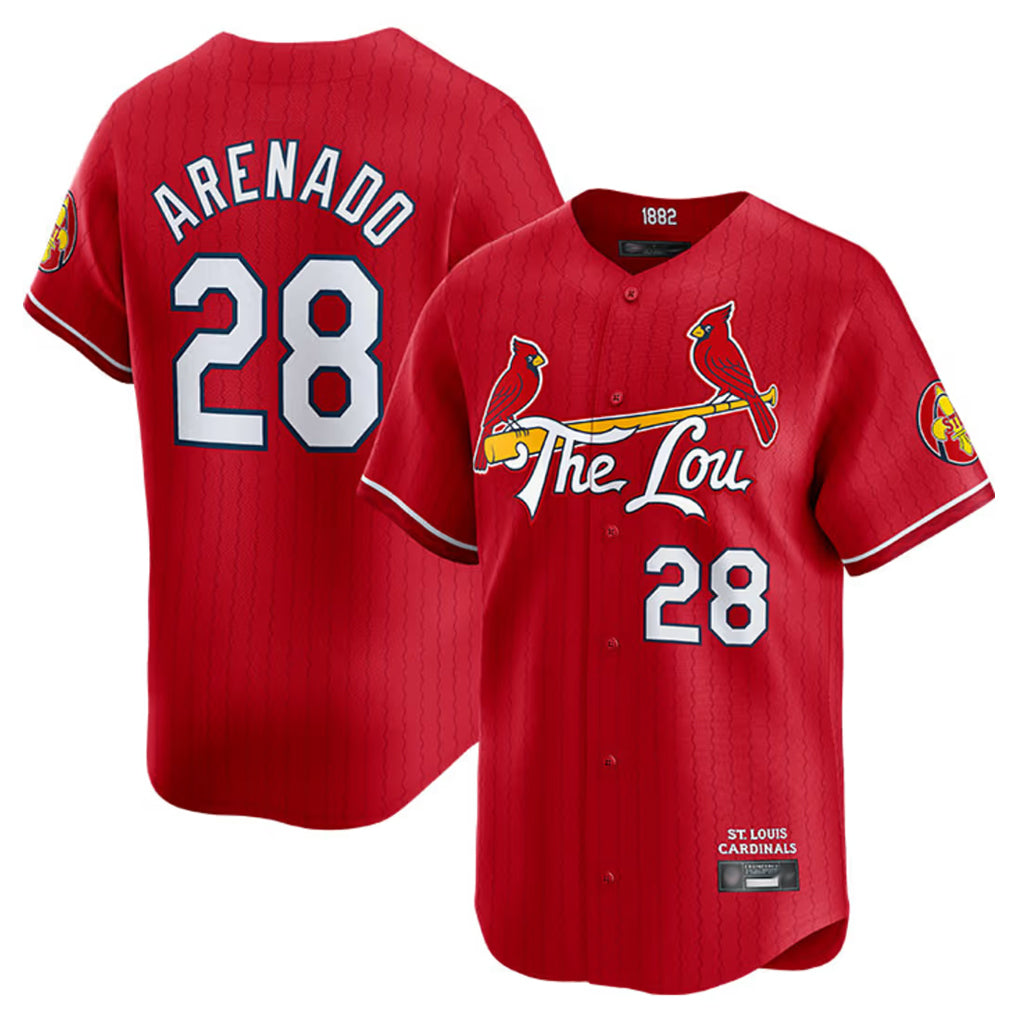 St. Louis Cardinals #28 Nolan Arenado Player Red City Connect Limited Hdoa Stitched Jerseys