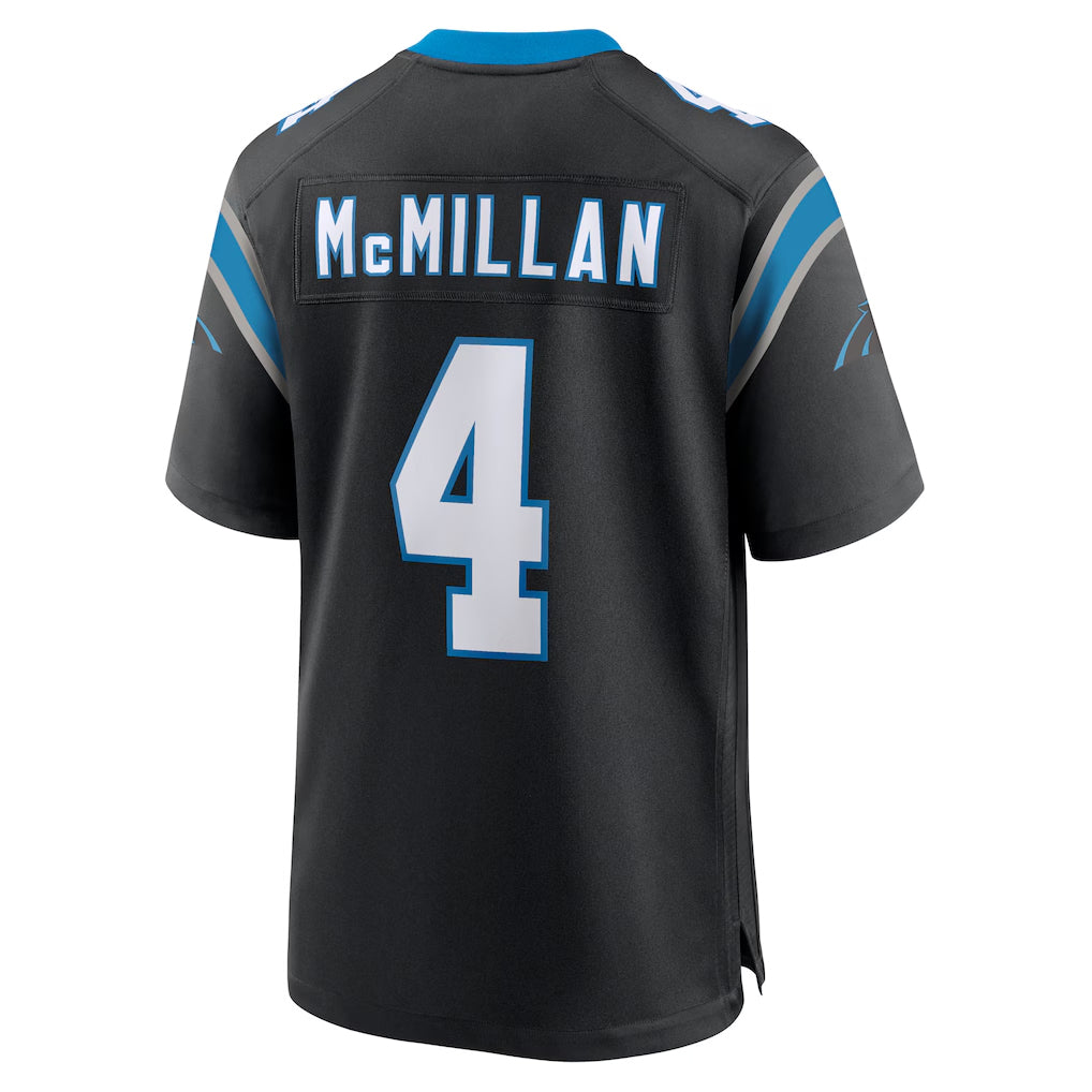 C.Panthers #4 Tetairoa McMillan Player Black Home Game Hdoa Stitched Jerseys