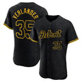 D.Tigers #35 Justin Verlander Player Black Snake Skin City Limited Elite Home Hdoa Stitched Jerseys