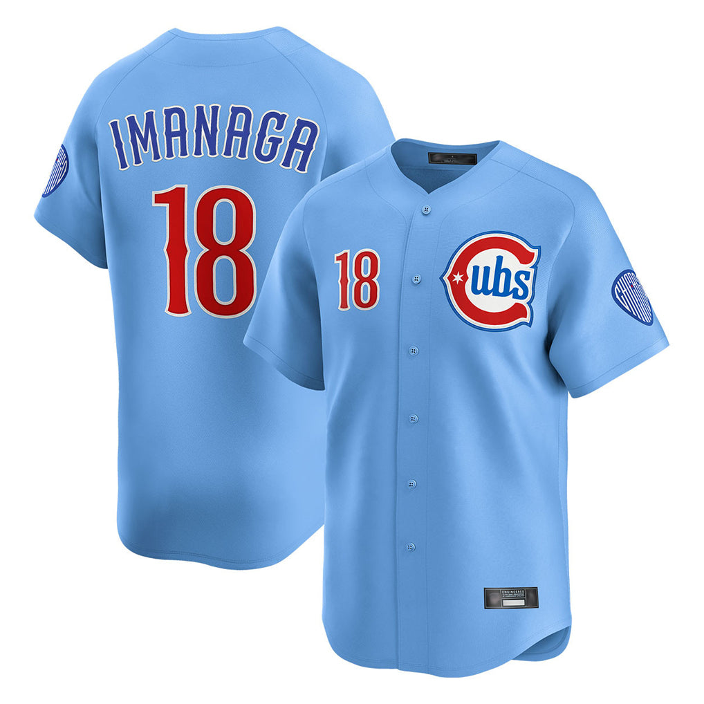 C.Cubs #18 Shota Imanaga Player Light Blue Limited Home Hdoa Stitched Jerseys