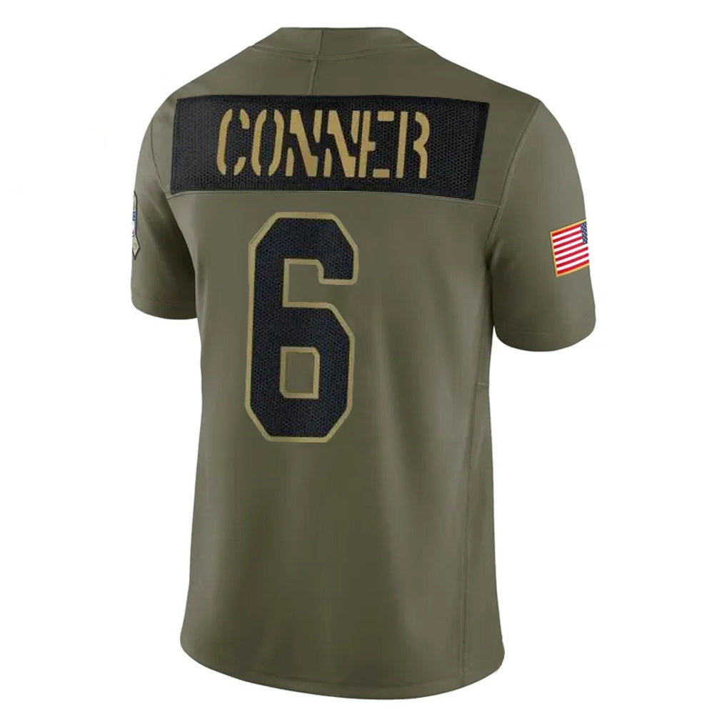 A.Cardinals #6 James Conner Player Olive Salute To Service Home Game Hdoa Stitched Jerseys