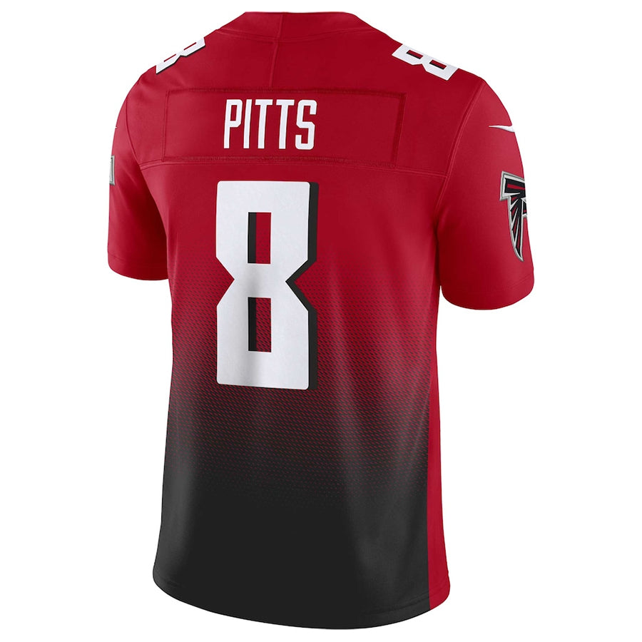 A.Falcons #8 Kyle Pitts Sr. Player Red Vapor F.U.S.E. Limited Hdoa Stitched Jerseys