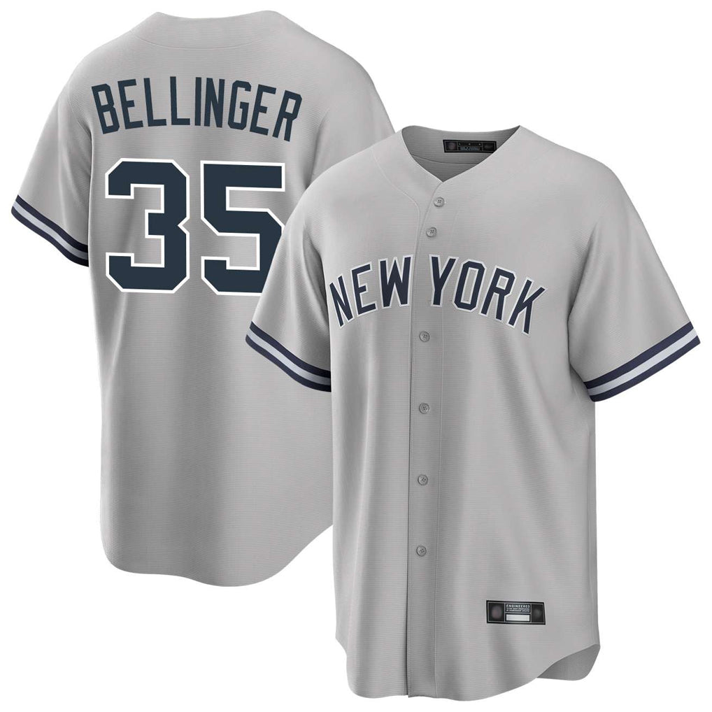 NY.Yankees #35 Cody Bellinger Player Gray Road Game Hdoa Stitched Jerseys