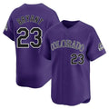 C.Rockies #23 Kris Bryant Player Purple Limited Home Hdoa Stitched Jerseys