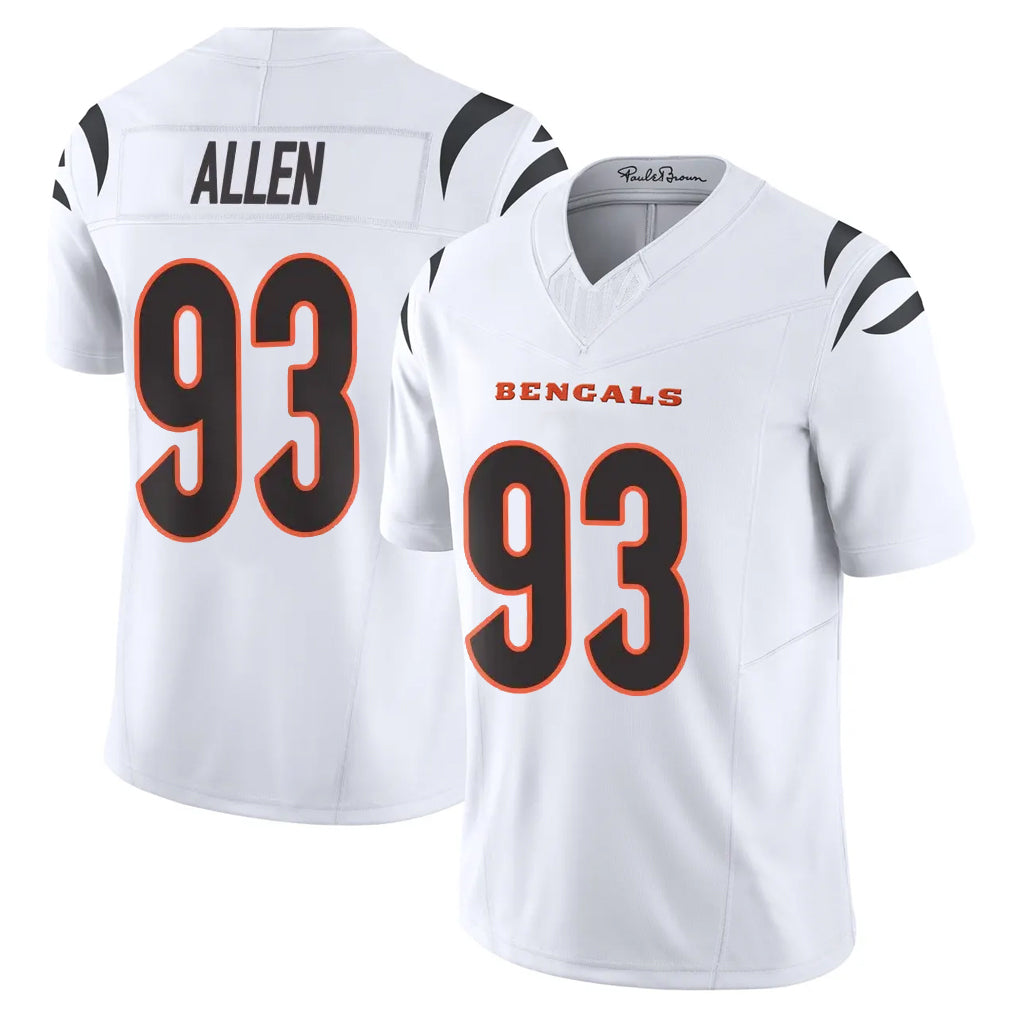 C.Bengals #93 Jonathan Allen Player White Vapor F.U.S.E. Limited Home Game Hdoa Stitched Jerseys