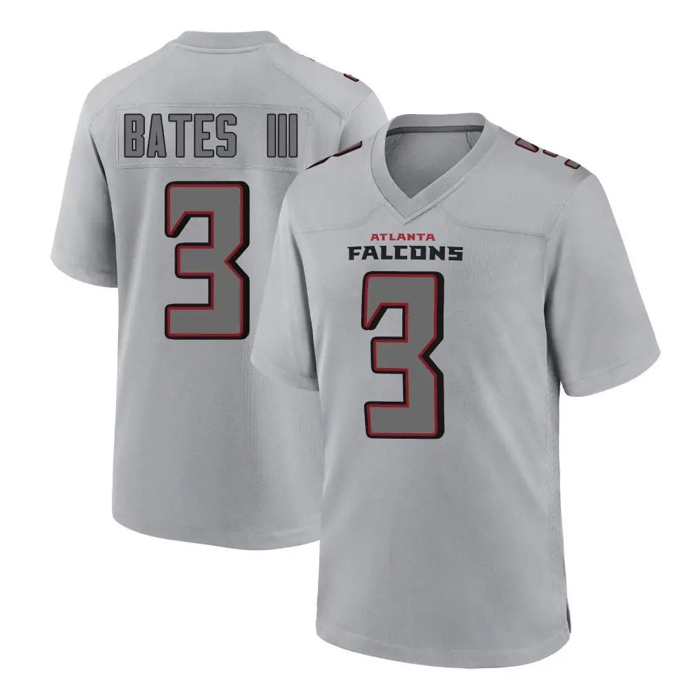 A.Falcons #3 Jessie Bates III Player Gray Fashion Home Game Hdoa Stitched Jerseys