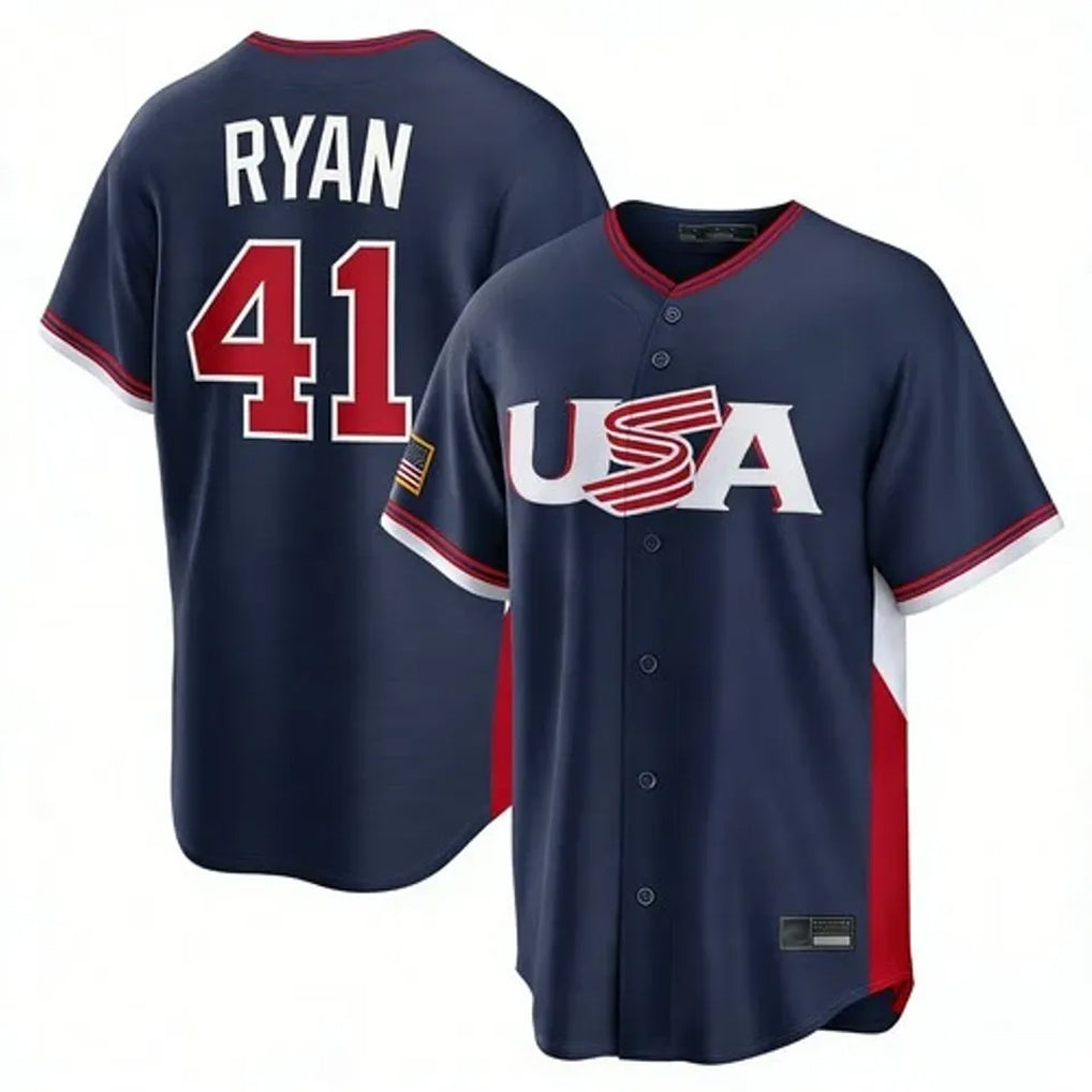 M.Twins #41 Joe Ryan Player Navy USA 2026 World Classic Limited Home Hdoa Stitched Jerseys