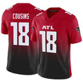 A.Falcons #18 Kirk Cousins Player Red Vapor F.U.S.E. Limited Hdoa Stitched Jerseys