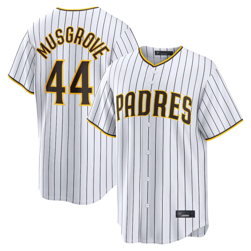 S.Diego Padres #44 Joe Musgrove Player White Home Limited Hdoa Stitched Jerseys