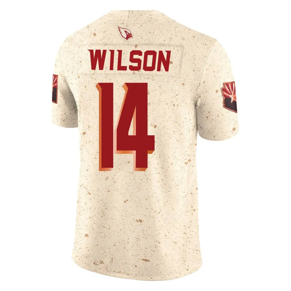 A.Cardinals #14 Michael Wilson Player Cream Rivalries Collection Vapor Limited Home Game Hdoa Stitched Jerseys