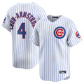 C.Cubs #4 Pete Crow-Armstrong Player White Limited Home Game Hdoa Stitched Jerseys