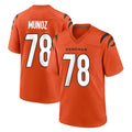 C.Bengals #78 Anthony Munoz Player Orange Home Game Hdoa Stitched Jerseys