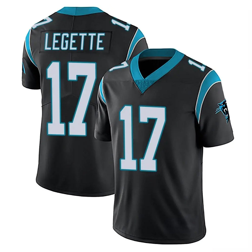 C.Panthers #17 Xavier Legette Player Black Vapor Untouchable Limited Game Hdoa Stitched Jerseys