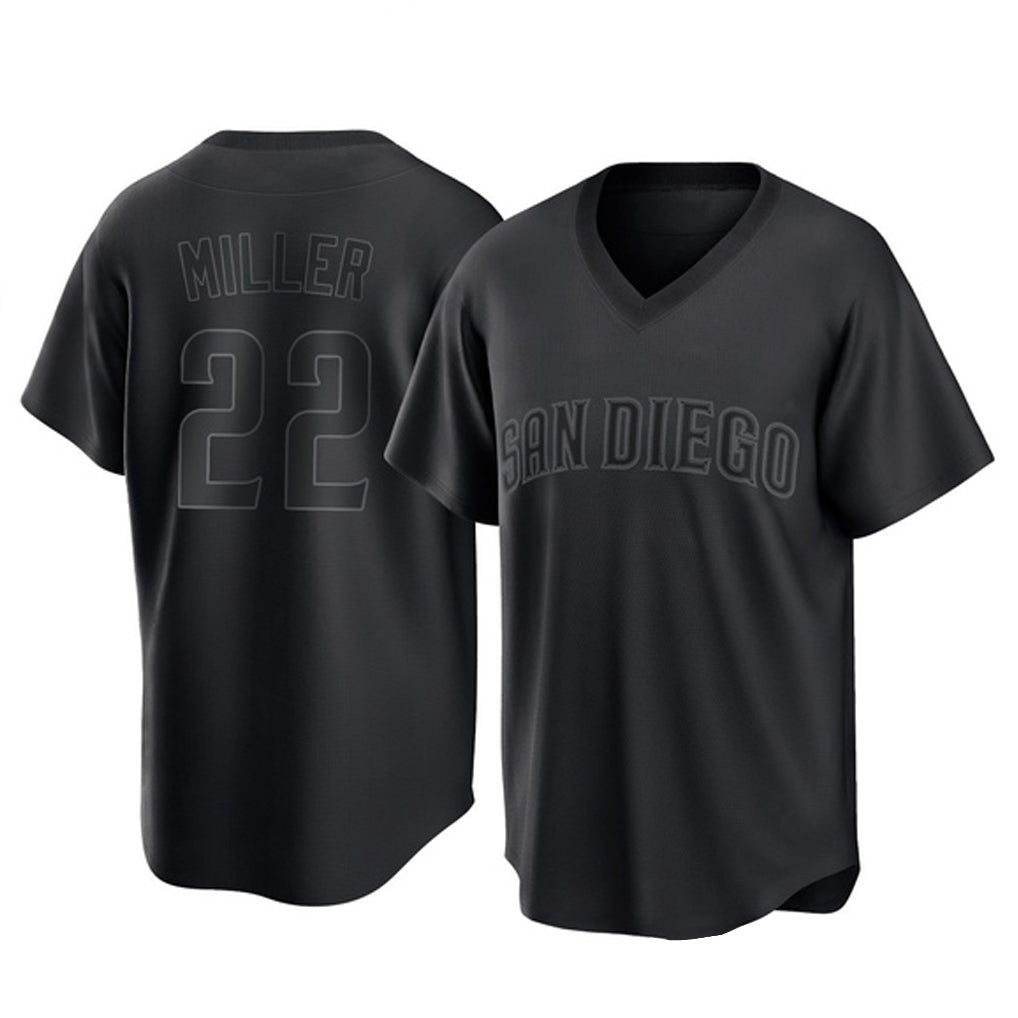 S.Diego Padres #22 Mason Miller Player Black Pitch Fashion Game T-shirt Hdoa Stitched Jerseys
