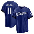 LA.Dodgers #11 Roki Sasaki Player Royal City Connect Home Game Hdoa Stitched Jerseys