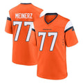 D.Broncos #77 Quinn Meinerz Player Orange Home Game Hdoa Stitched Jerseys