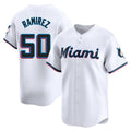 M.Marlins #50 Agustin Ramirez Player White  Home Limited Hdoa Stitched Jerseys