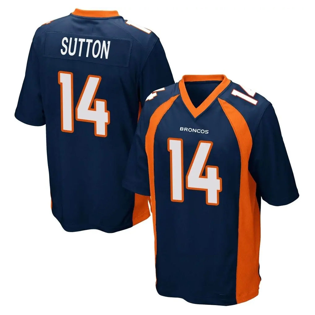 D.Broncos #14 Courtland Sutton Player Navy Game Hdoa Stitched Jerseys
