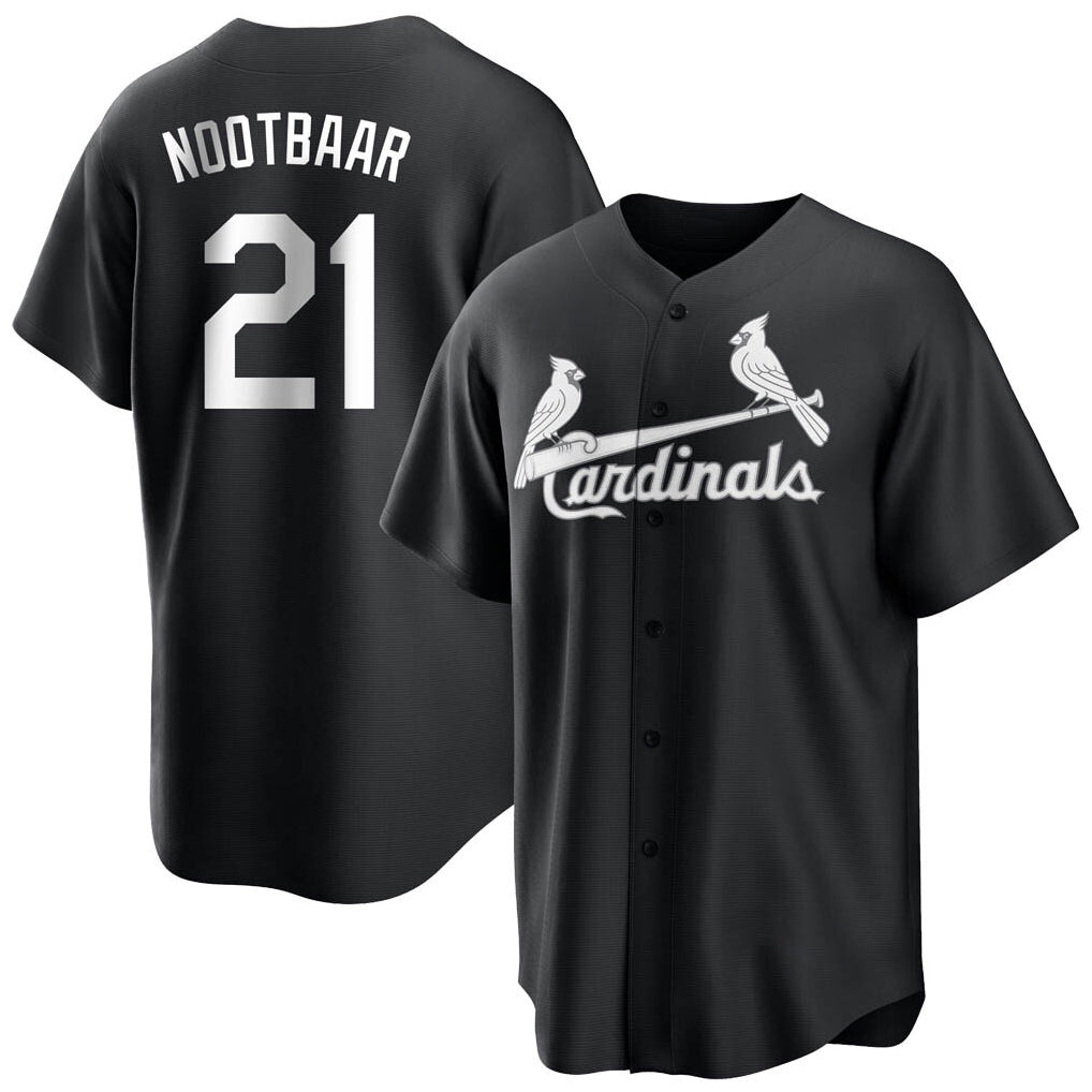 St. Louis Cardinals #21 Lars Nootbaar Player Black City Connect Home Limited Hdoa Stitched Jerseys