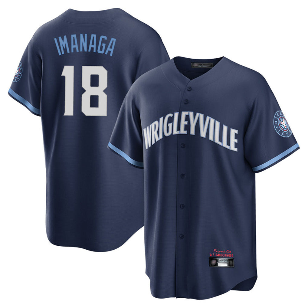 C.Cubs #18 Shota Imanaga Player Navy City Connect Home Game Hdoa Stitched Jerseys