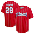 M.Marlins #28 Kyle Stowers Player Red City Connect Home Game Hdoa Stitched Jerseys