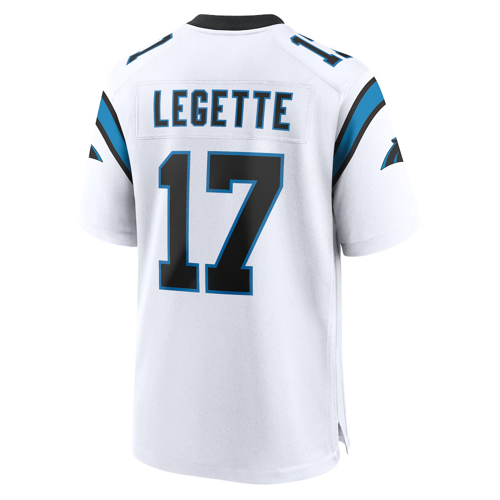 C.Panthers #17 Xavier Legette Player White Home Game Hdoa Stitched Jerseys