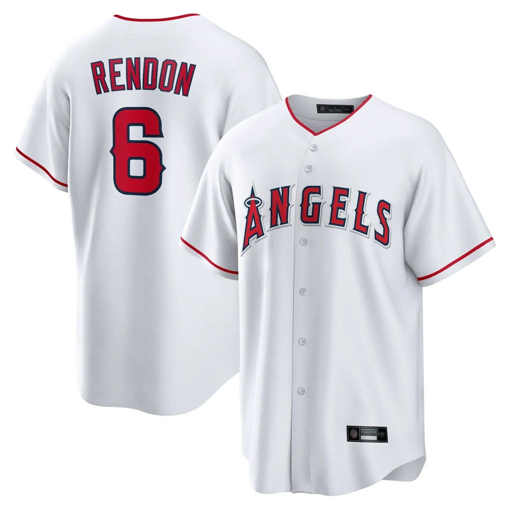 LA.Angels #6 Anthony Rendon Player White Home Game Hdoa Stitched Jerseys