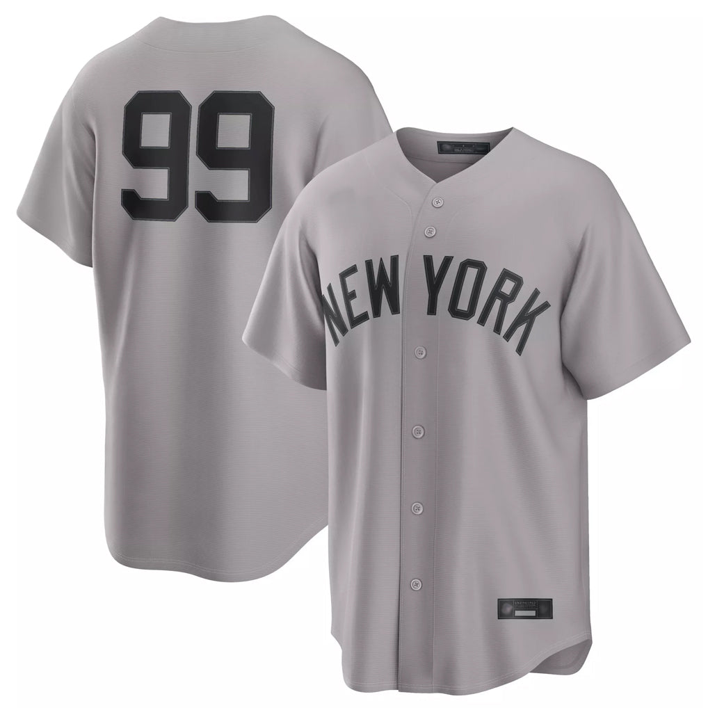 NY.Yankees #99 Aaron Judge Player Gray Game Home Hdoa Stitched Jerseys