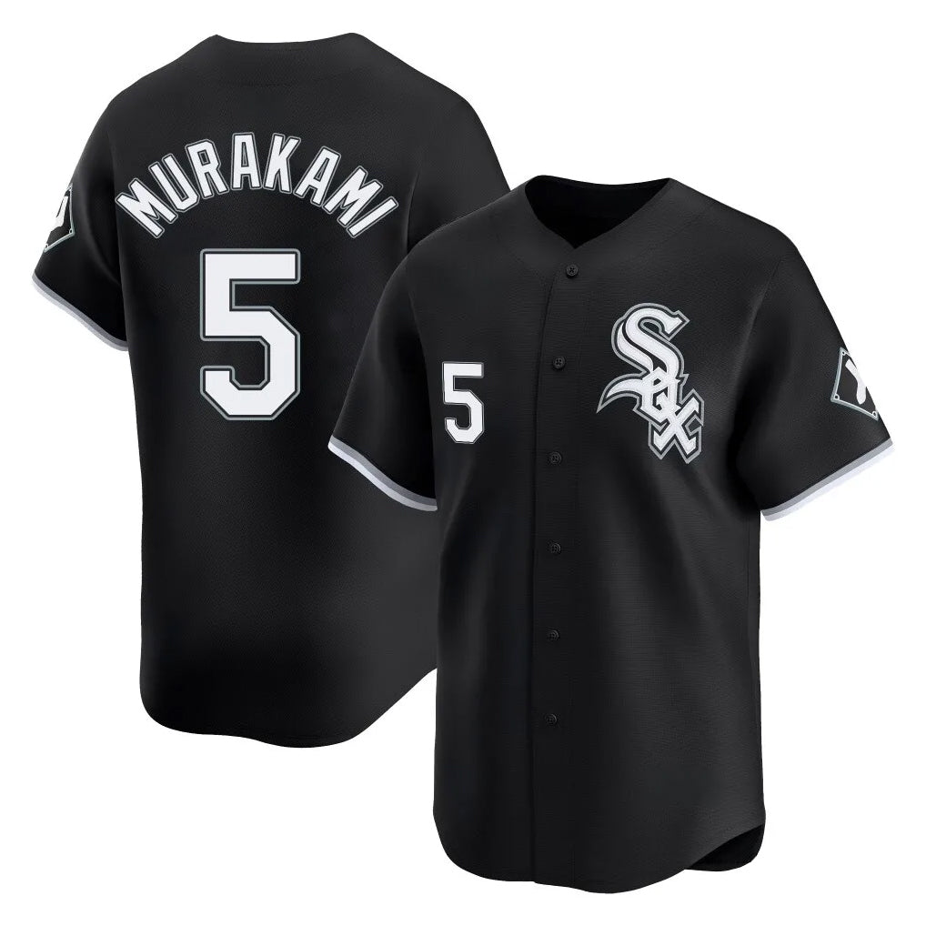 C.White Sox #5 Munetaka Murakami Player Black Limited Home Hdoa Stitched Jerseys
