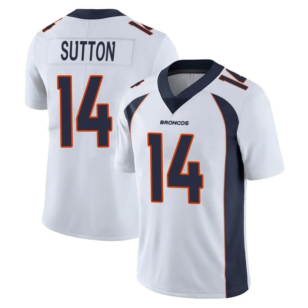 D.Broncos #14 Courtland Sutton Player White Vapor Untouchable Limited Home Game Hdoa Stitched Jerseys