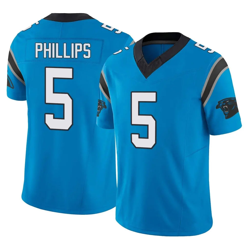 C.Panthers #5 Jaelan Phillips Player Blue Vapor F.U.S.E. Limited Home Game Hdoa Stitched Jerseys
