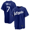 LA.Dodgers #7 Blake Snell Player Royal Game Hdoa Stitched Jerseys