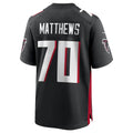 A.Falcons #70 Jake Matthews Player Black Home Game Hdoa Stitched Jerseys