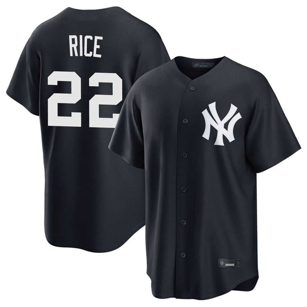 NY.Yankees #22 Ben Rice Player Navy Game Home Hdoa Stitched Jerseys