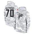 A.Falcons #70 Jake Matthews Player Arctic Camo Salute to Service Limited Hoodie Hdoa Stitched Jerseys