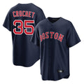 B.Red Sox #35 Garrett Crochet Player Navy Home Game Hdoa Stitched Jerseys
