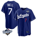 LA.Dodgers #7 Blake Snell Player Royal Game World Series Home Hdoa Stitched Jerseys