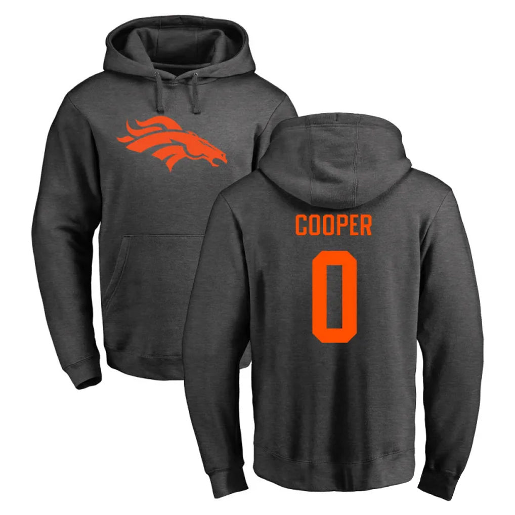 D.Broncos #0 Jonathon Cooper Player Ash One Color Pullover Hoodie Limited Hdoa Stitched Jerseys
