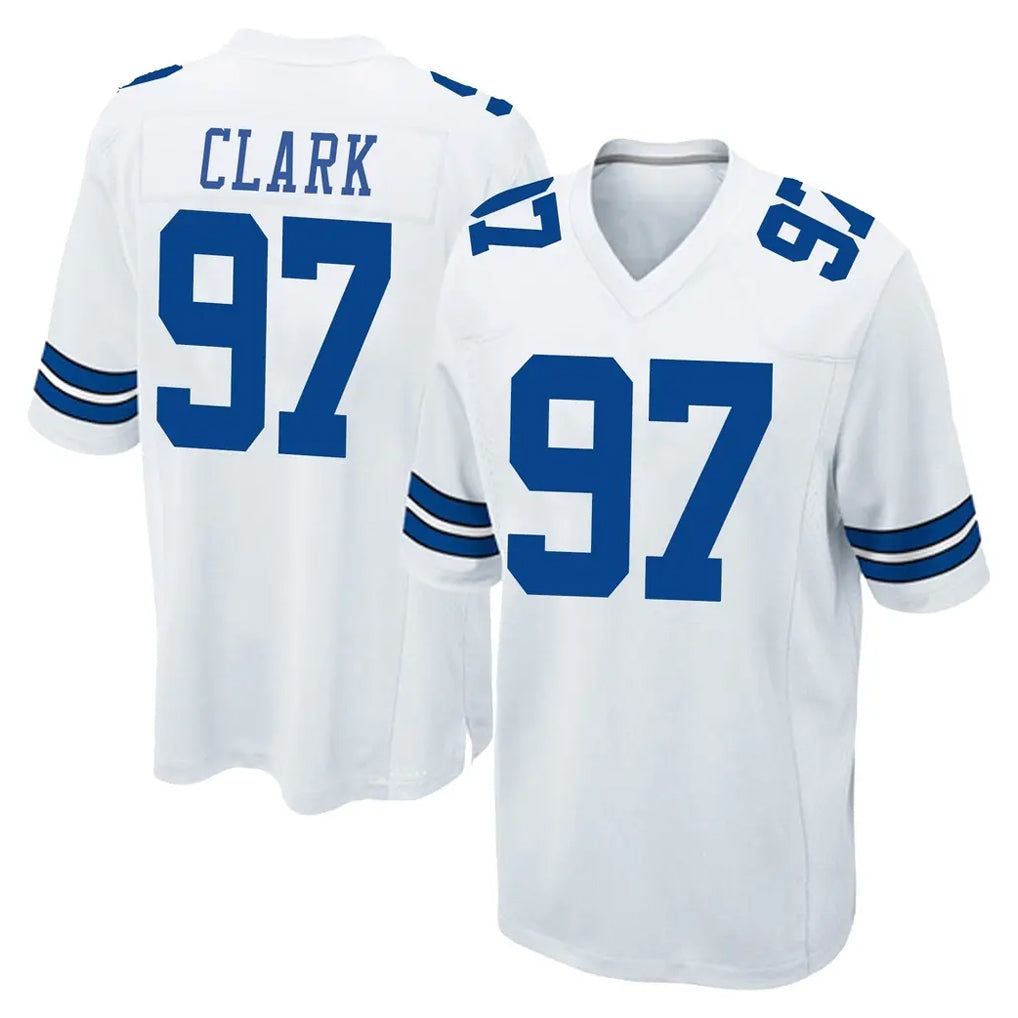 D.Cowboys #97 Kenny Clark Player White Home Game Hdoa Stitched Jerseys