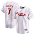 P.Phillies #7 Trea Turner Player White Home Limited Hdoa Stitched Jerseys