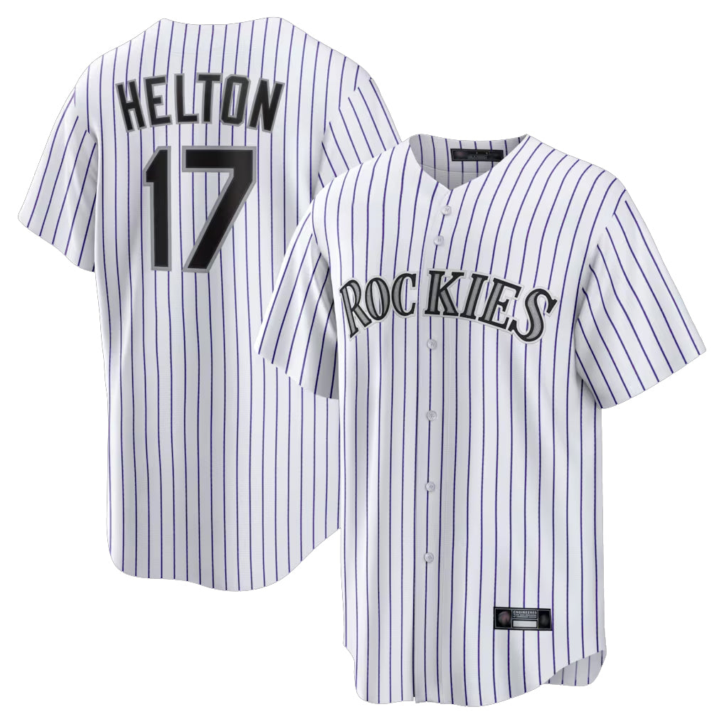 C.Rockies #17 Todd Helton Player White Game Home Hdoa Stitched Jerseys