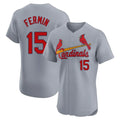 St. Louis Cardinals #15 Jose Fermin Player Gray Home Limited Elite Hdoa Stitched Jerseys