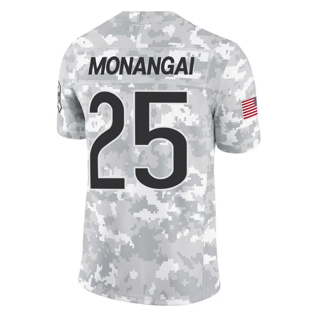 C.Bears #25 Kyle Monangai Player Arctic Camo Salute to Service Limited Hdoa Stitched Jerseys