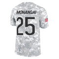 C.Bears #25 Kyle Monangai Player Arctic Camo Salute to Service Limited Hdoa Stitched Jerseys