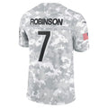 A.Falcons #7 Bijan Robinson Player Camo Salute to Service Limited Hdoa Stitched Jerseys