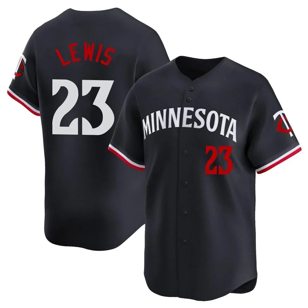 M.Twins #23 Royce Lewis Player Navy Home Limited Hdoa Stitched Jerseys